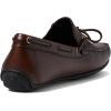 Men’s Genuine Leather Casual Slip on Tie-Bow Loafers(Brown Napa)