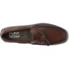Men’s Genuine Leather Casual Slip on Tie-Bow Loafers(Brown Napa)