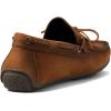 Men’s Genuine Leather Casual Slip on Tie-Bow Loafers(Havana Nubuck Grainy)