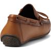 Men’s Genuine Leather Casual Slip on Tie-Bow Loafers(Tan Napa)