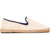 Soludos Men’s Smoking Slipper Espadrilles(Ivory/Dark Blue)