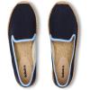 Soludos Women’s Smoking Slipper Espadrille Loafer(Dark Navy/Light Blue)