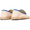 Soludos Women’s Smoking Slipper Espadrille Loafer(Ivory/Blue)