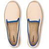 Soludos Women’s Smoking Slipper Espadrille Loafer(Ivory/Blue)