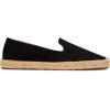 Soludos Women’s Smoking Slipper Espadrille Loafer(Noche Black)