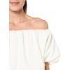 Trina Turk Women’s Off The Shoulder Plisse Dress(Whitewash)