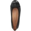 Vionic Women’s Amorie Skimmers Ballet Flat(Black Leather)