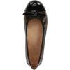 Vionic Women’s Amorie Skimmers Ballet Flat(Black Patent Leopard Leather)