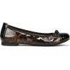 Vionic Women’s Amorie Skimmers Ballet Flat(Black Patent Leopard Leather)