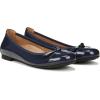 Vionic Women’s Amorie Skimmers Ballet Flat(Navy Crinkle Patent)