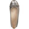 Vionic Women’s Amorie Skimmers Ballet Flat(Pewter Met Leather)