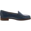 Womens Genuine Leather Comfort Slip on Penny Loafers(Atlantic Blue Patent)