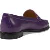 Womens Genuine Leather Comfort Slip on Penny Loafers(Aubergine Svelte Patent)