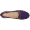 Womens Genuine Leather Comfort Slip on Penny Loafers(Aubergine Svelte Patent)