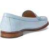 Womens Genuine Leather Comfort Slip on Penny Loafers(Baby Blue Soft Patent)