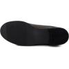 Womens Genuine Leather Comfort Slip on Penny Loafers(Black Patent)