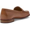 Womens Genuine Leather Comfort Slip on Penny Loafers(Camel Soft Patent)