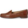 Womens Genuine Leather Comfort Slip on Penny Loafers(Cognac Burnished Napa)