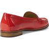 Womens Genuine Leather Comfort Slip on Penny Loafers(Coral Soft Patent)