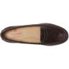 Womens Genuine Leather Comfort Slip on Penny Loafers(Hickory Snake)