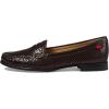 Womens Genuine Leather Comfort Slip on Penny Loafers(Hickory Snake)