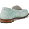 Womens Genuine Leather Comfort Slip on Penny Loafers(Mint Stained Patent)