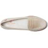 Womens Genuine Leather Comfort Slip on Penny Loafers(Opal Glow Grainy)