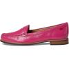 Womens Genuine Leather Comfort Slip on Penny Loafers(Passion Pink Svelte Patent)