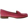 Womens Genuine Leather Comfort Slip on Penny Loafers(Pink Snake)