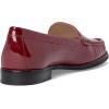 Womens Genuine Leather Comfort Slip on Penny Loafers(Rosso Soft Patent)