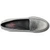 Womens Genuine Leather Comfort Slip on Penny Loafers(Sleet Grainy)
