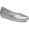 Crocs Womens Brooklyn Pointed Flat(Silver Metallic)