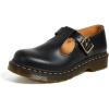 Dr. Martens Women’s Polley Mary Jane Flat(Black Smooth)