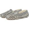 Floafers Women’s Posh Driver Print Boat Shoe(Cream Black Houndstooth)