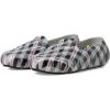 Floafers Women’s Posh Driver Print Boat Shoe(Grey Multi Plaid/Black)