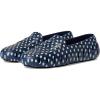 Floafers Women’s Posh Driver Print Boat Shoe(Navy Dots/Black)