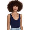 Free People Womens Solid Rib Brami(Navy)