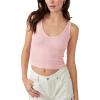 Free People Womens Solid Rib Brami(Sugar Shock)
