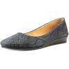 French Sole FS/NY Women’s Zeppa(Black Lizard Embross)