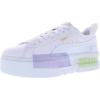 PUMA Womens Mayze Classic Platform Sneakers Shoes Casual – White(Puma White/Clear White)
