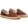 Soludos Women’s Smoking Slipper Espadrille Loafer(Brown/Light Pink)