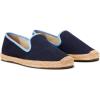 Soludos Women’s Smoking Slipper Espadrille Loafer(Dark Navy/Light Blue)