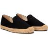 Soludos Women’s Smoking Slipper Espadrille Loafer(Noche Black)