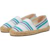 Soludos Women’s The Original Dali Espadrilles(Green/Teal Beach Stripe)