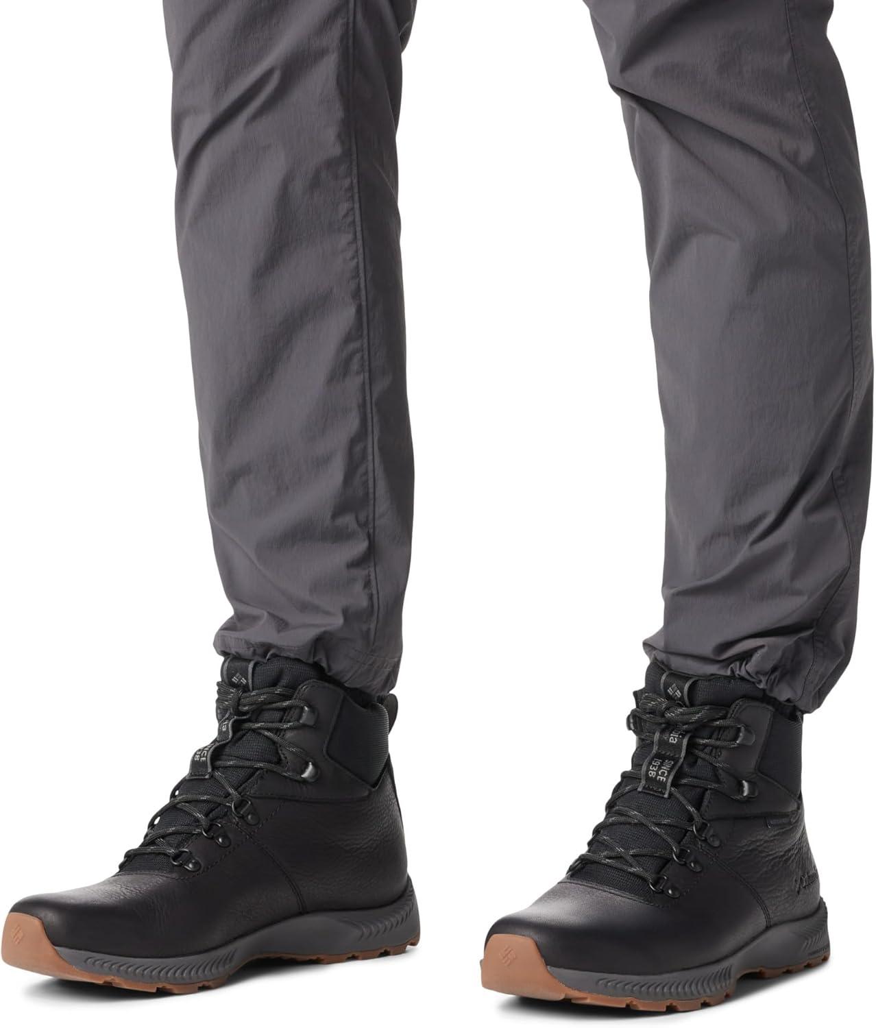 imageColumbia Mens Landroamer Explorer Waterproof Nubuck Hiking BootBlackDark Grey