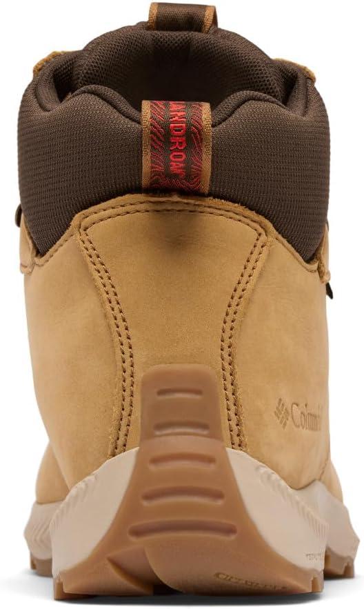 imageColumbia Mens Landroamer Explorer Waterproof Nubuck Hiking BootNubuck CurryPoppy Red