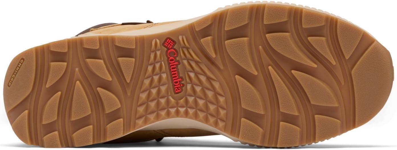 imageColumbia Mens Landroamer Explorer Waterproof Nubuck Hiking BootNubuck CurryPoppy Red