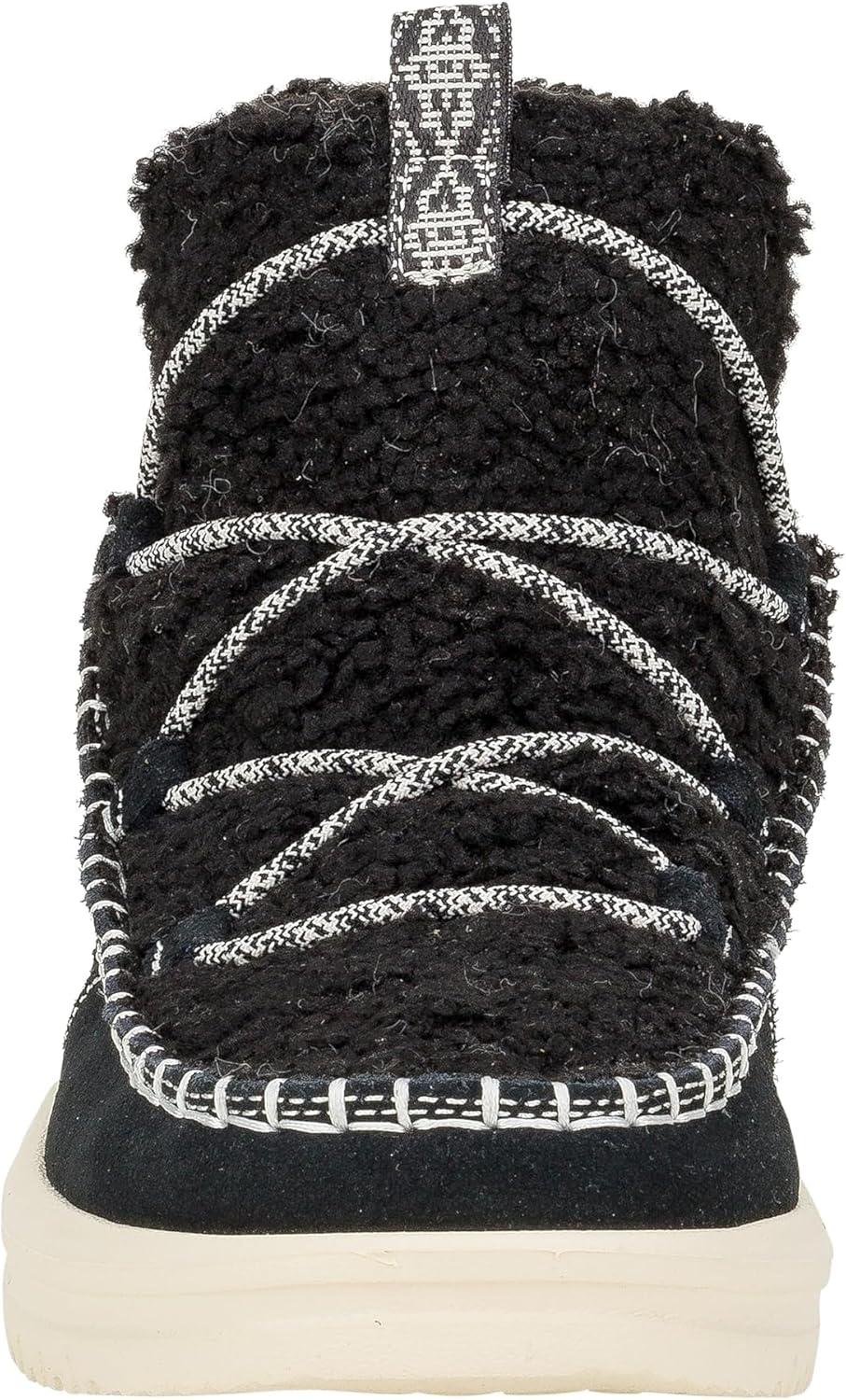 imageHey Dude Womens Camden Suede Cozy Ankle BootBlack