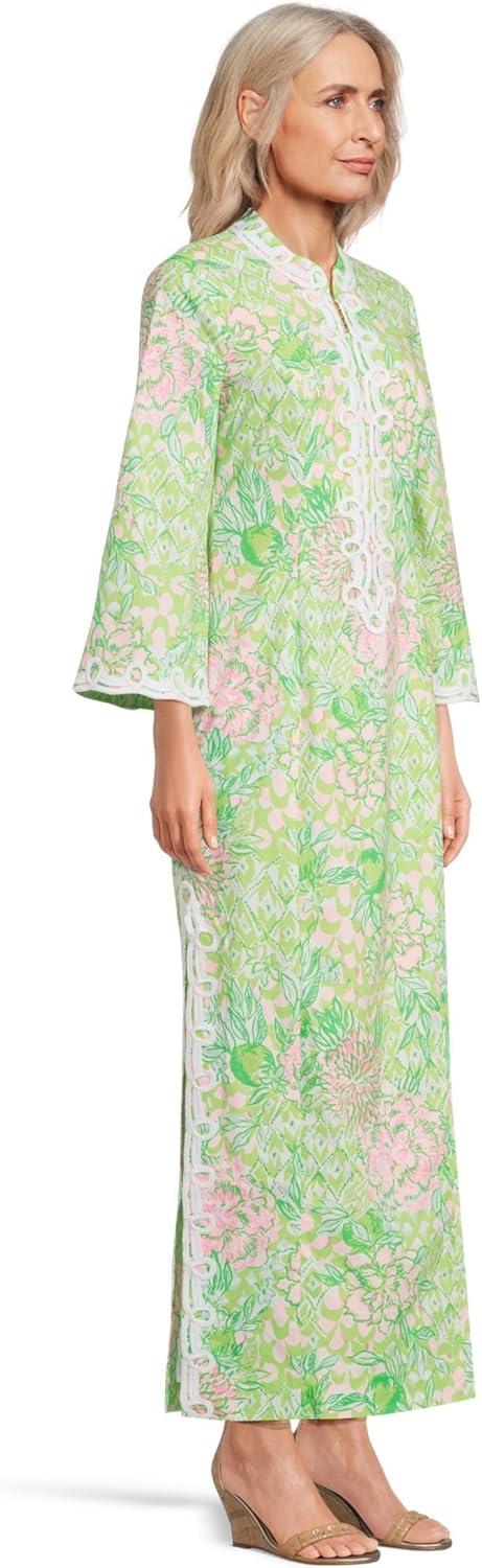 imageLilly Pulitzer Womens Shealyn 34 Sleeve Stretch Fauna Green Lime Feeling GoodFauna Green Lime Feeling Good