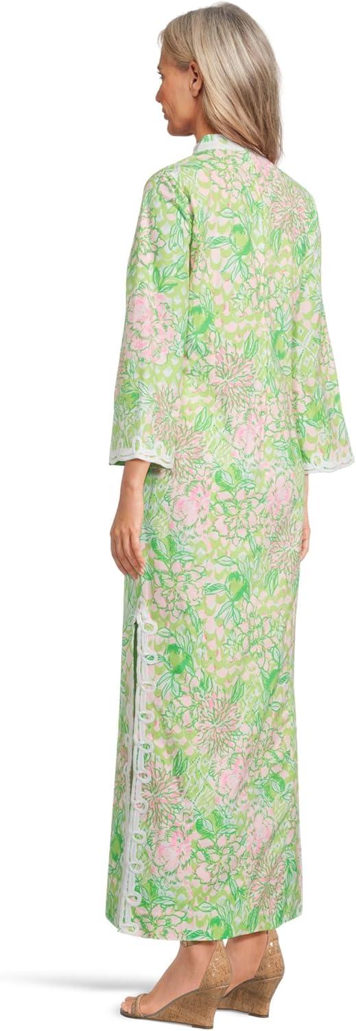 imageLilly Pulitzer Womens Shealyn 34 Sleeve Stretch Fauna Green Lime Feeling GoodFauna Green Lime Feeling Good